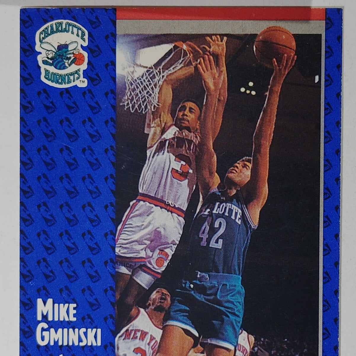 1991–92 Fleer Mike Gminski #254 – Charlotte Hornets – Center – VG/EX