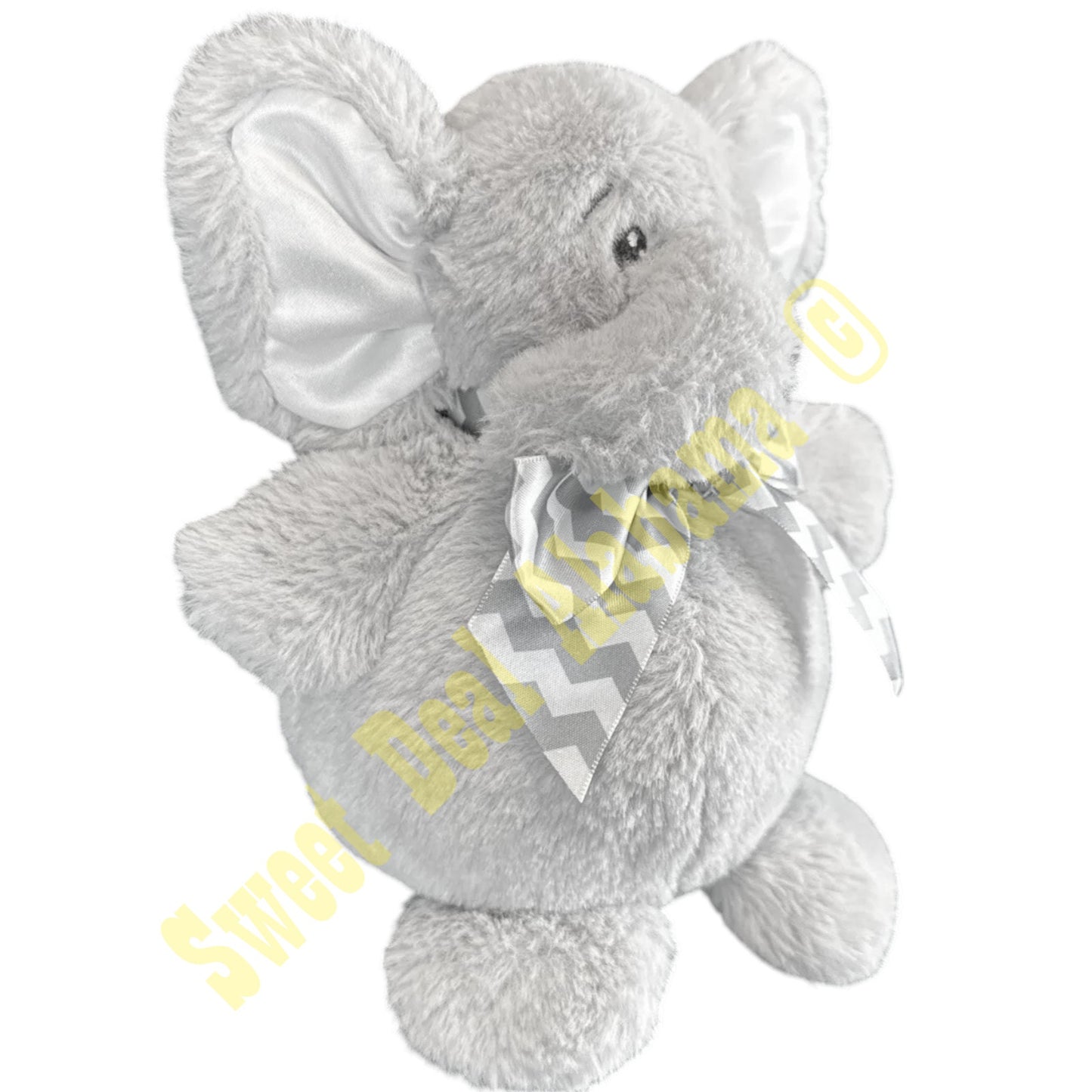 Bearington Collection Baby, "Tiny" Plush Stuffed Animal Elephant 7"
