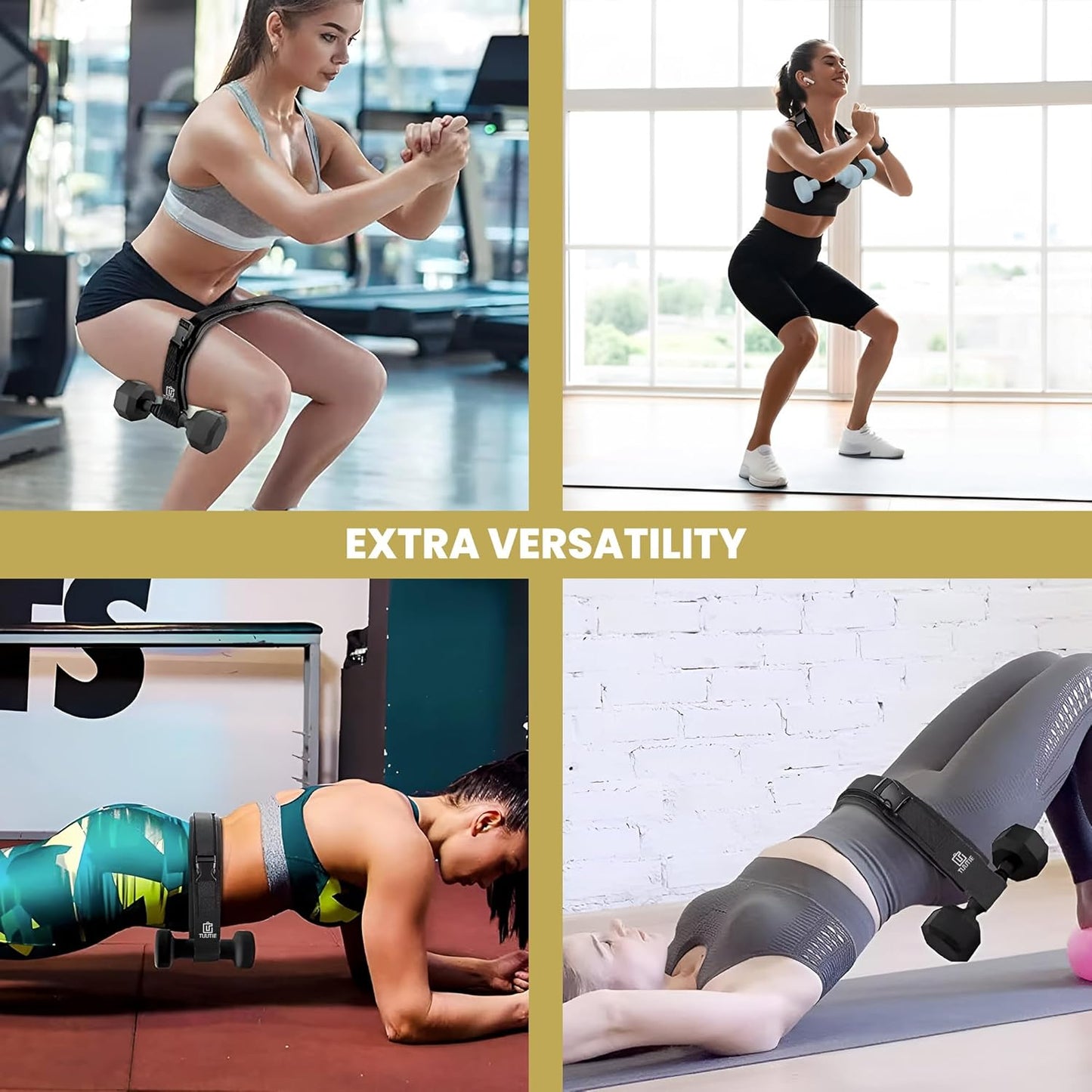Hip Thrust Belt Adjustable Ergonomic Glute Activation Safe Weight Distribution Versatile Training