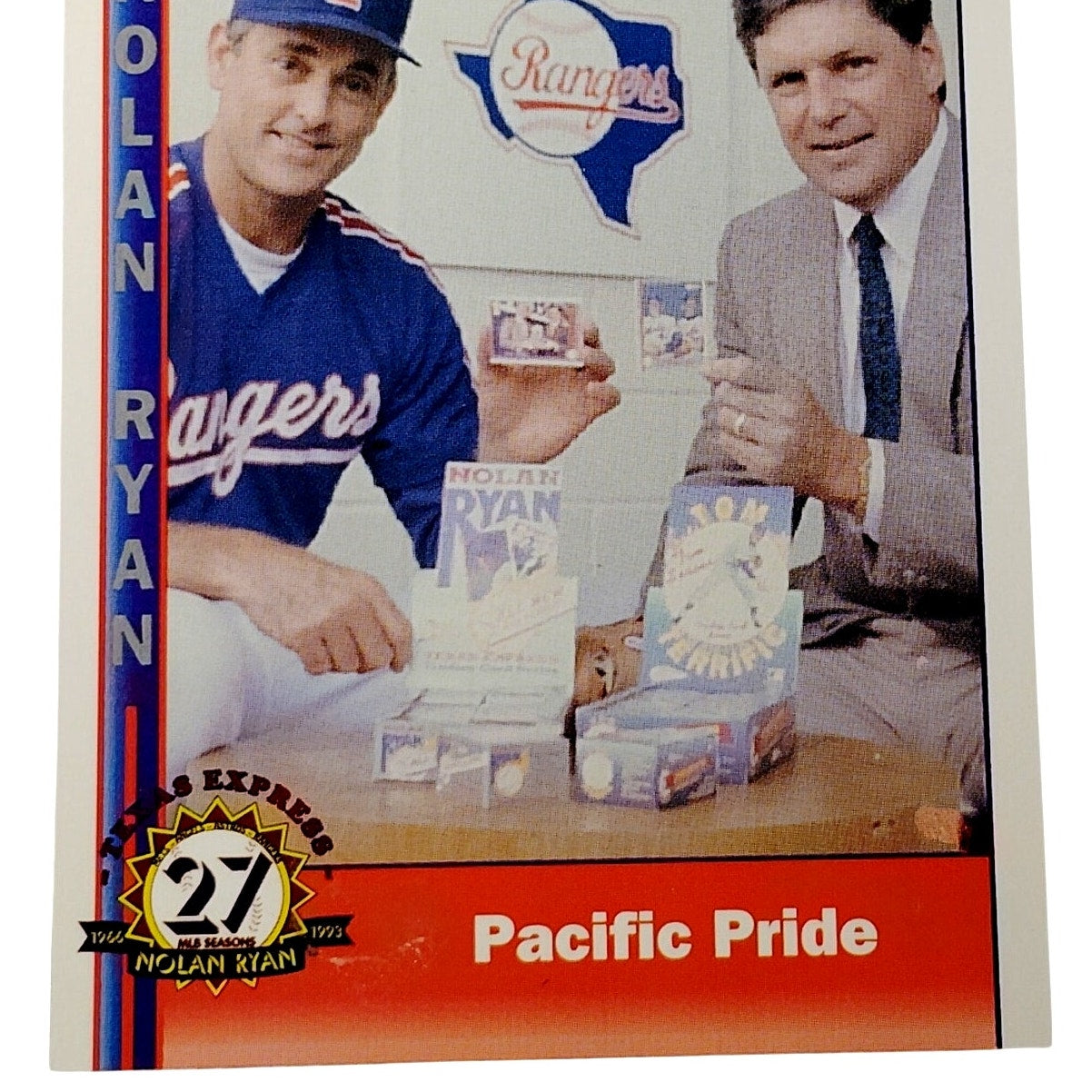 1993 Pacific Texas Express Nolan Ryan 250 Texas Rangers Pitcher Baseball Card NM
