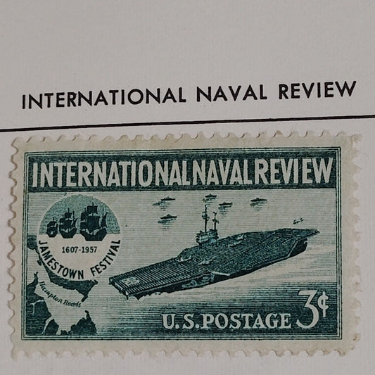 1957 Scott #1091 – 3¢ Jamestown Festival & Naval Review – Canceled