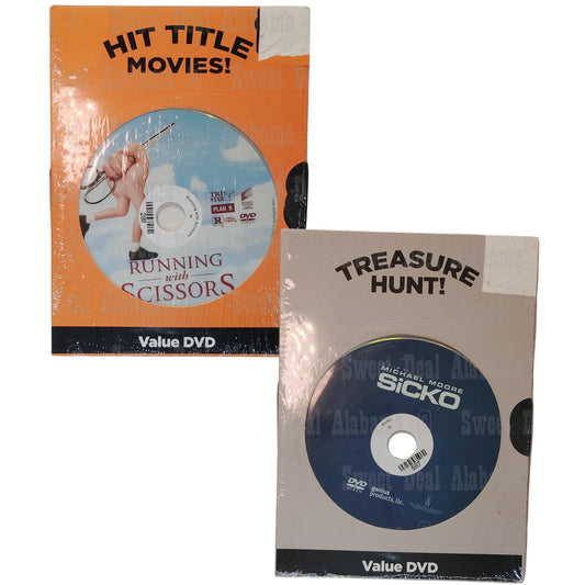 Treasure Hunt Double Feature: Running with Scissors (2006 DVD), Sicko (2007 DVD)