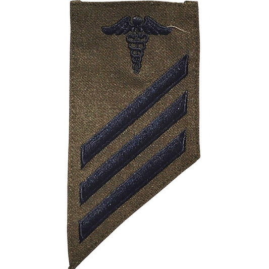 Vanguard RTE E-3 Green/Serge HM Hospitalman Insignia, 024768077067