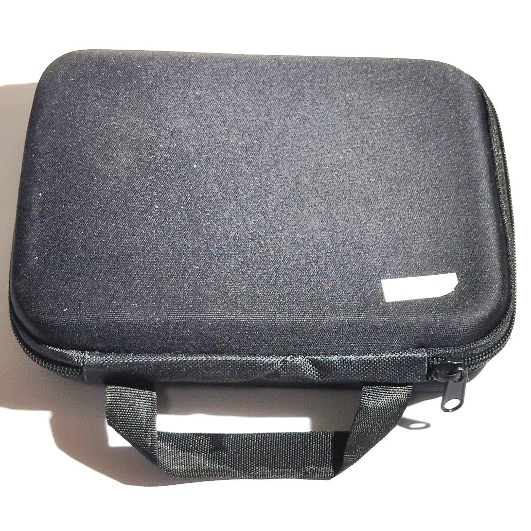 Black Soft Zipper Case – 7.5" x 6.75" x 2" Storage Bag w/ Mesh Pocket, New