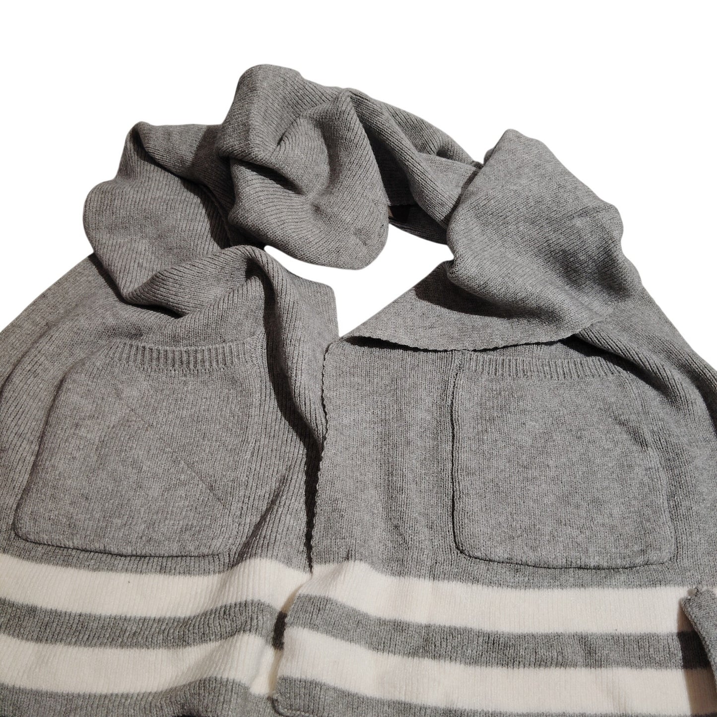 Modena Pocket Scarf – Heather Gray Style 5791, Soft Knit with Dual Pockets, 84"L