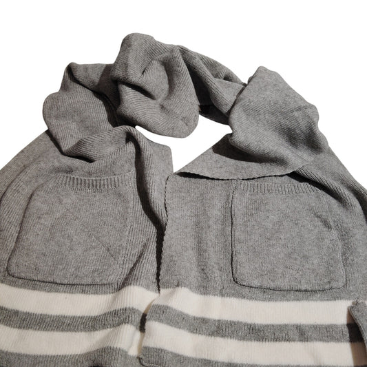 Modena Pocket Scarf – Heather Gray Style 5791, Soft Knit with Dual Pockets, 84"L