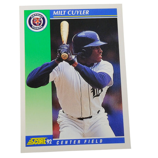 1992 Score Milt Cuyler #26 Detroit Tigers Outfielder MLB Baseball EX