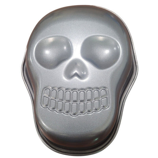 Trudeau Skull Cake Pan – Halloween Bakeware – Aluminum 3D Mold – Model 05123162