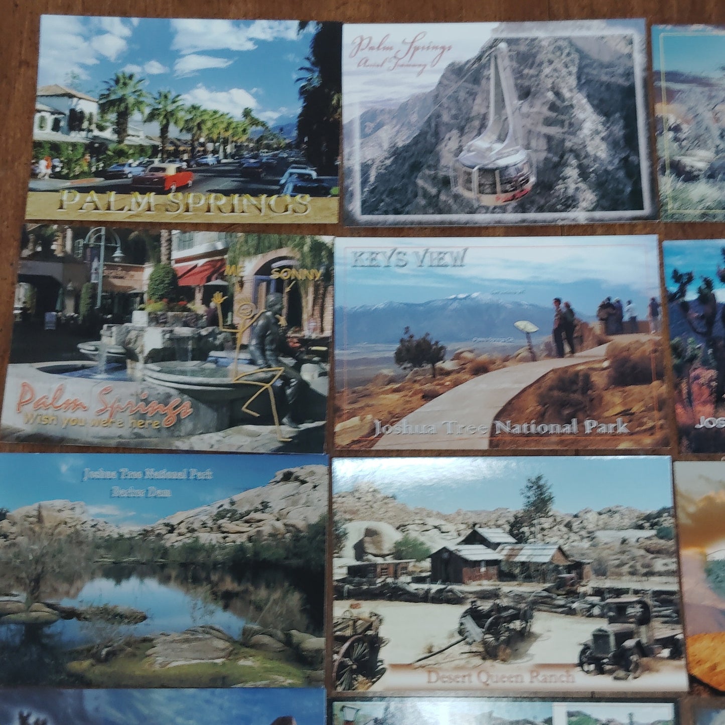 12 VTG California Desert Postcards: Joshua Tree, Palm Springs, Route 66 Ephemera