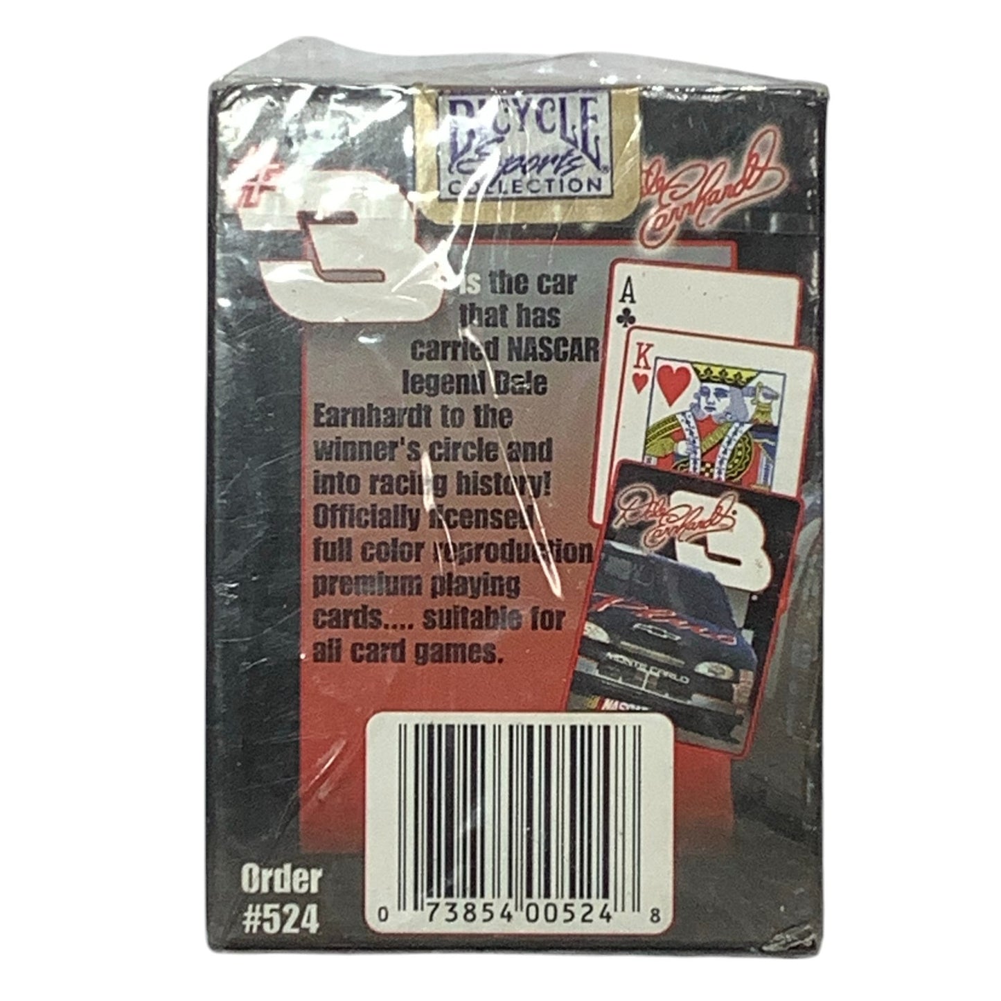 1999 Bicycle Sports Collection- Dale Earnhardt Sr. Playing Cards, Sealed NIP