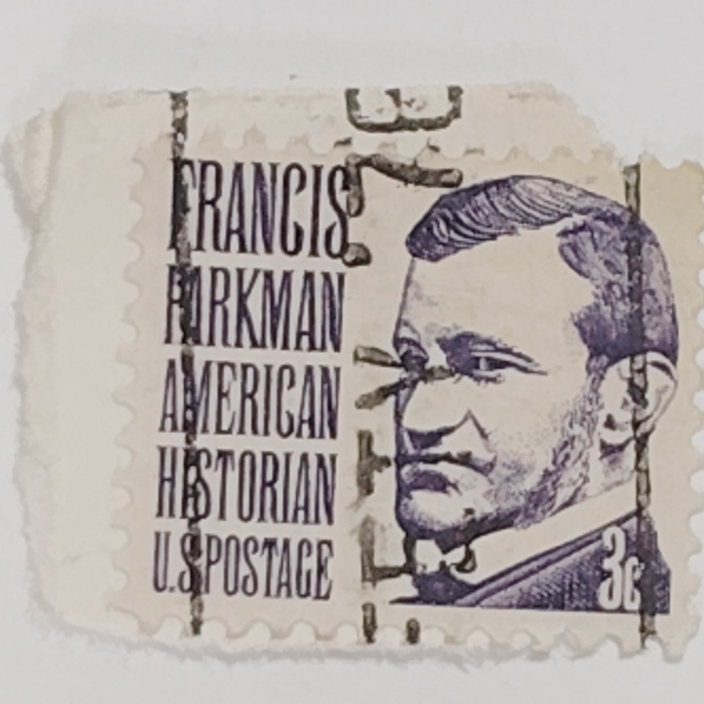 1967 Francis Parkman – 2 Used 3¢ Prominent Americans Series Violet Portrait
