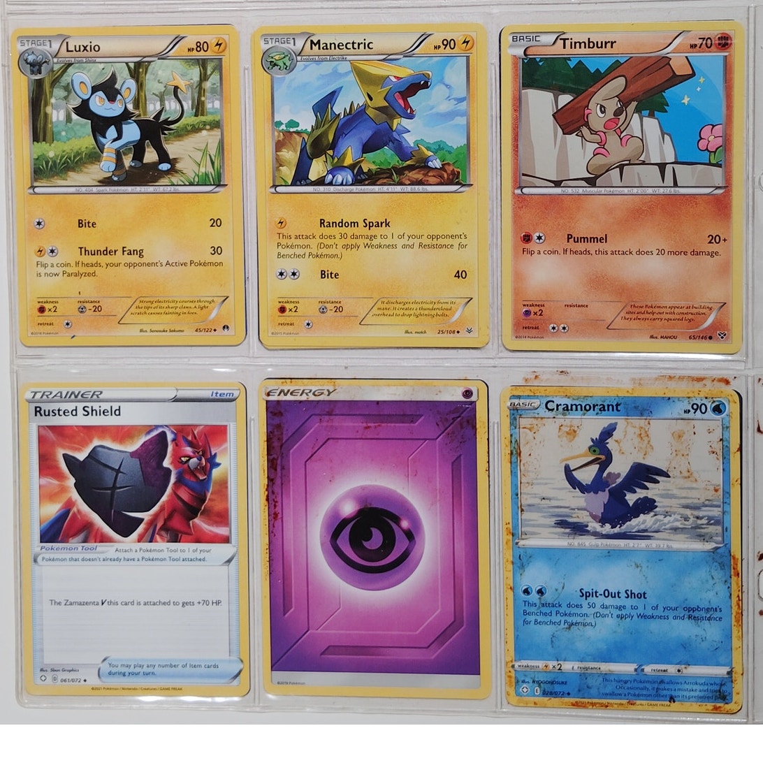 18 Random Pokémon Cards Pictured, Actual Photos Provided