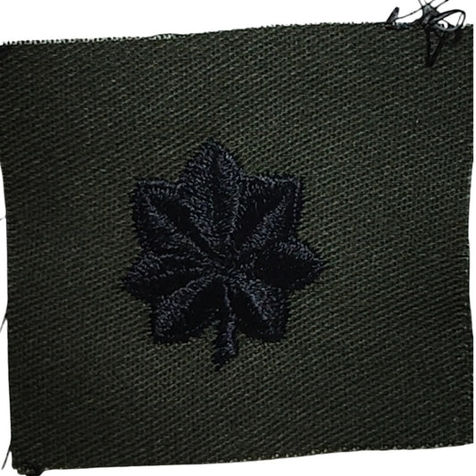Pre-1989 USN Cap Device Subdued Embroidered Lieutenant Colonel ODG Sew-On