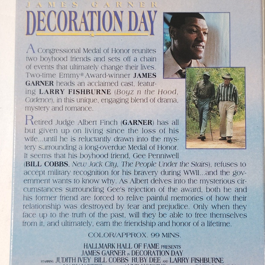 Decoration Day VHS 1990 James Garner Ruby Dee Hallmark Hall of Fame Drama