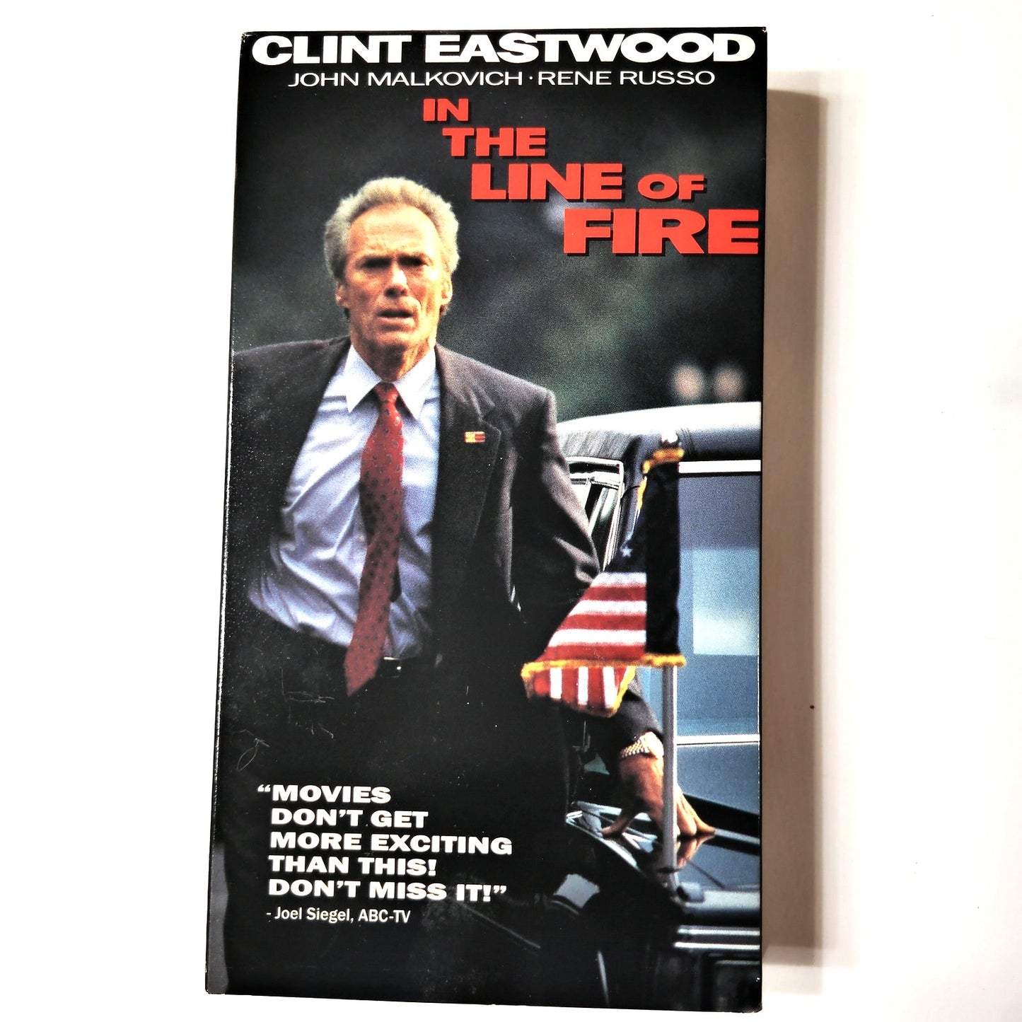 In the Line of Fire VHS 1993 Clint Eastwood John Malkovich Sony Thriller