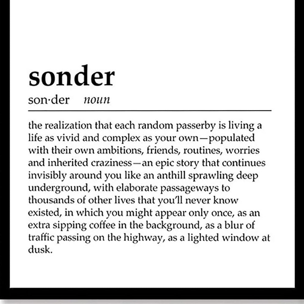 Framed Canvas Wall Art 8×12 Wood Frame Sonder Definition Minimalist Decor