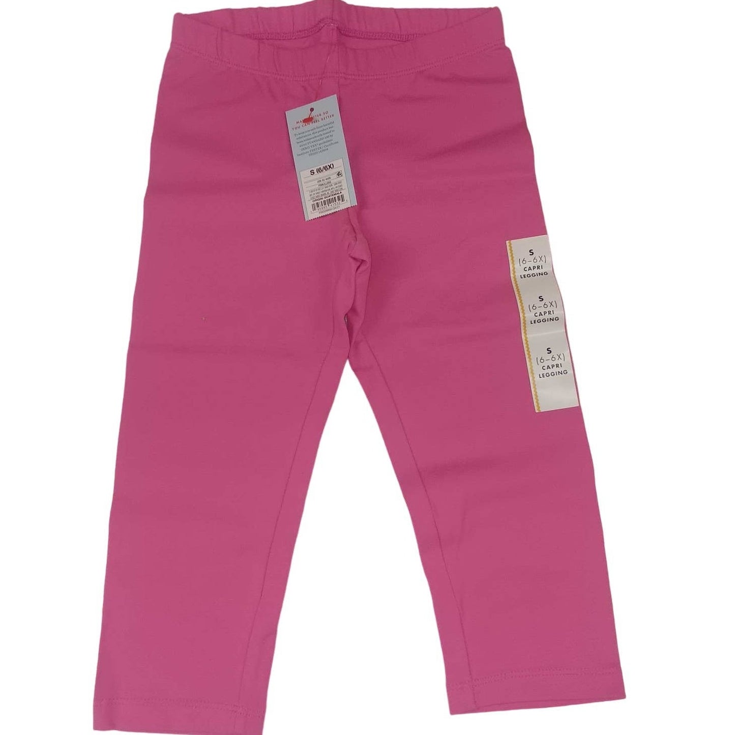Girls' Capri Leggings - Cat & Jack, Pink, Size Small (6/6X)