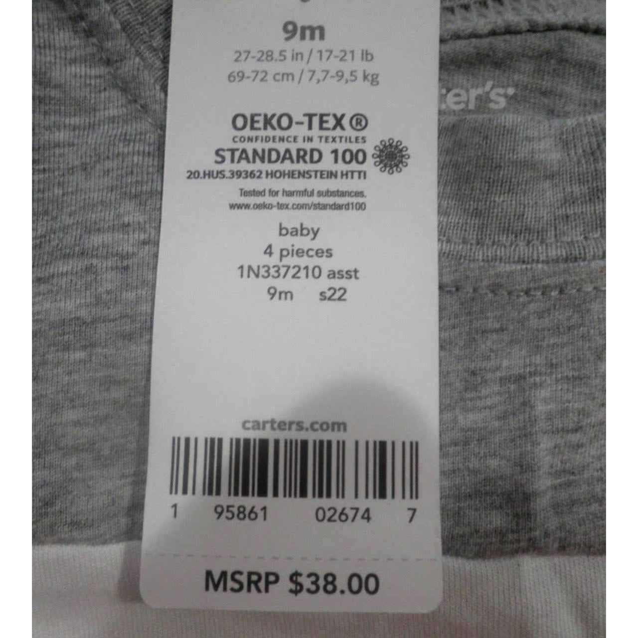 Carter’s 9M Baby Boys 4 Piece Rookie Of The Year Shorts Sets