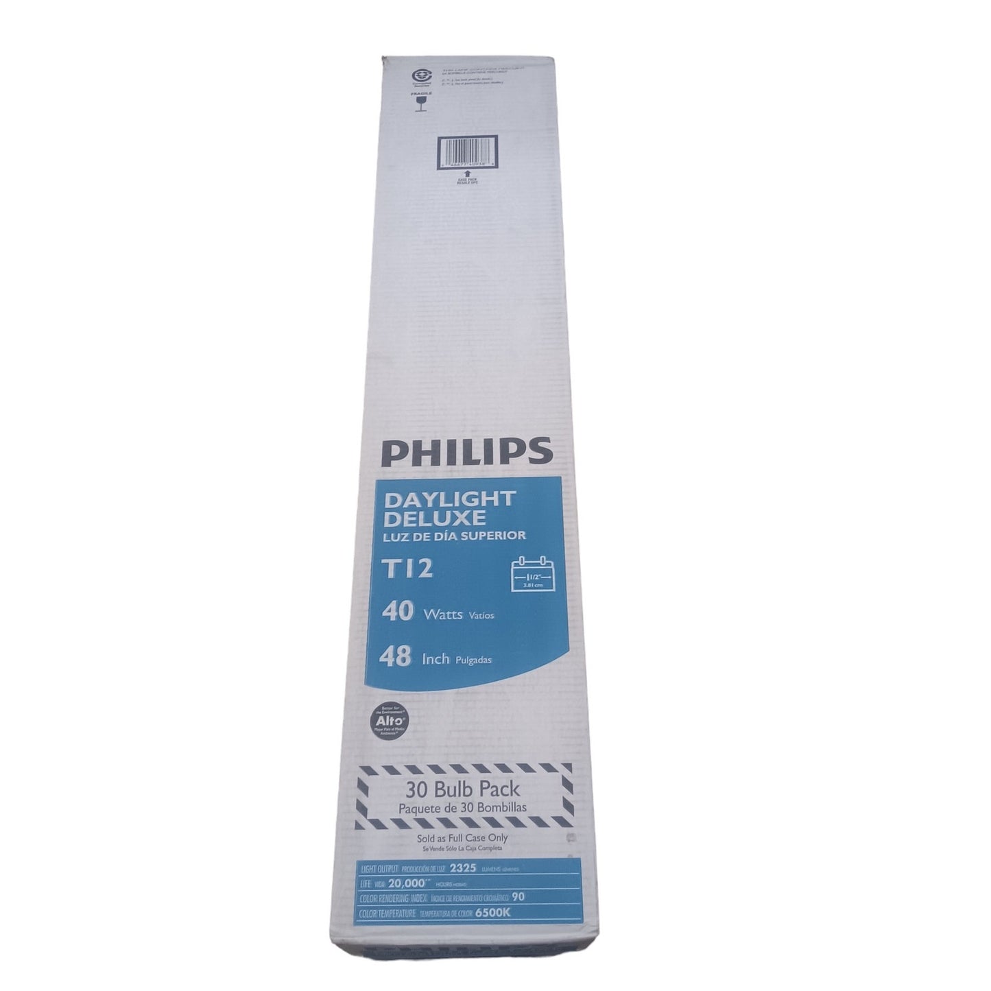 30-PK Philips 40-Watt 4 ft. Deluxe Linear T12 Tube Light Bulb, Daylight (6500K)