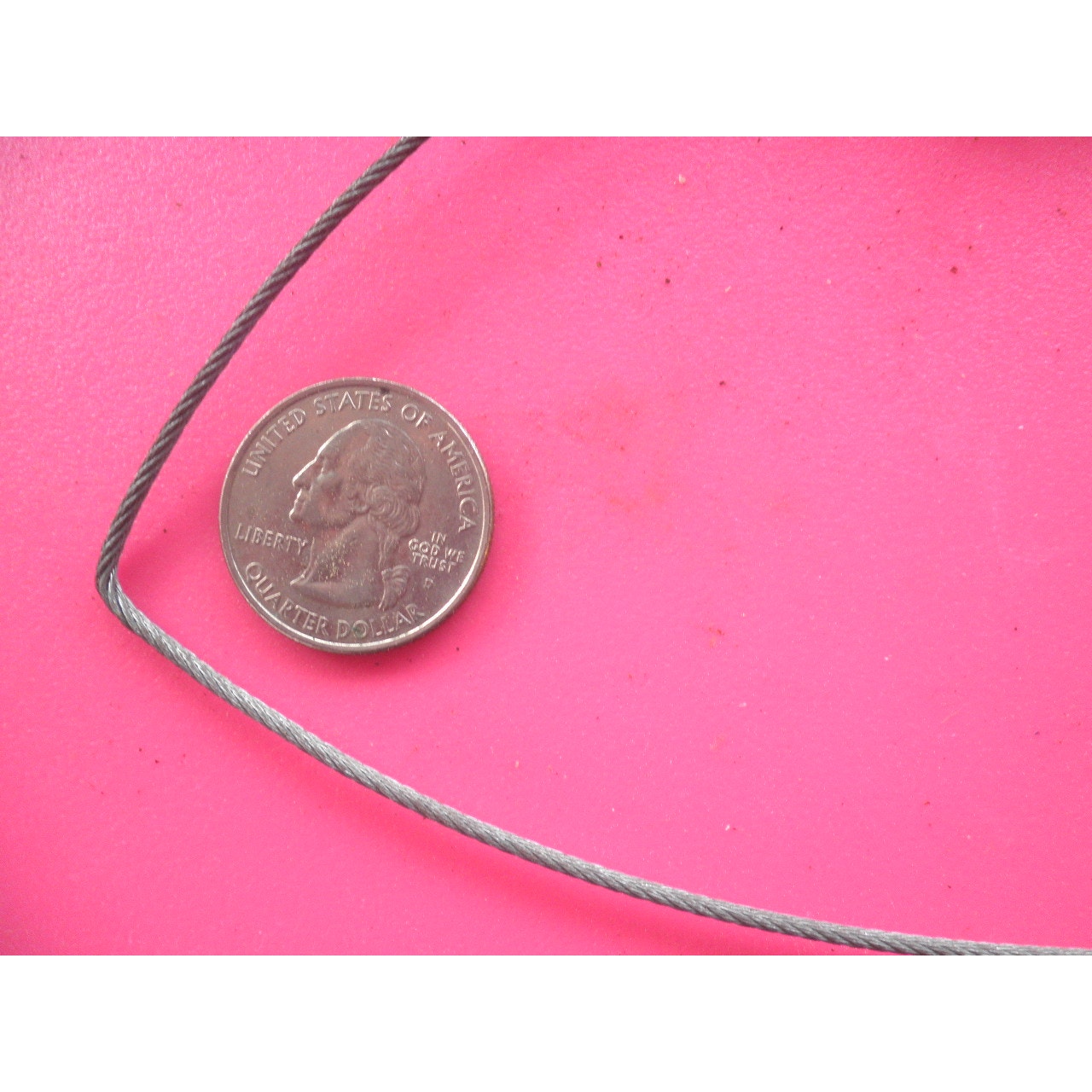 Crown Bolt 1/16 in. x 5 ft. Galvanized Steel Uncoated Wire Rope, 96 Lb. Capacity