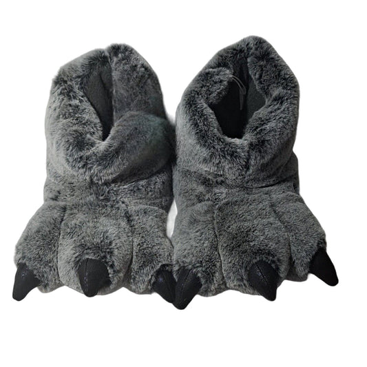 Boys' Ferdinand Dinosaur Claw Slippers - Cat & Jack Charcoal Gray XL (6) NWT