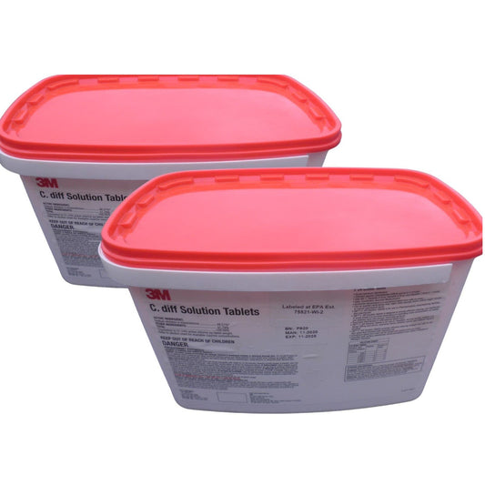 3M C. Diff Solution Tablets, Quart Size, 280 Ct (2 x 140 Ct. Tubs) EXP 11/2025