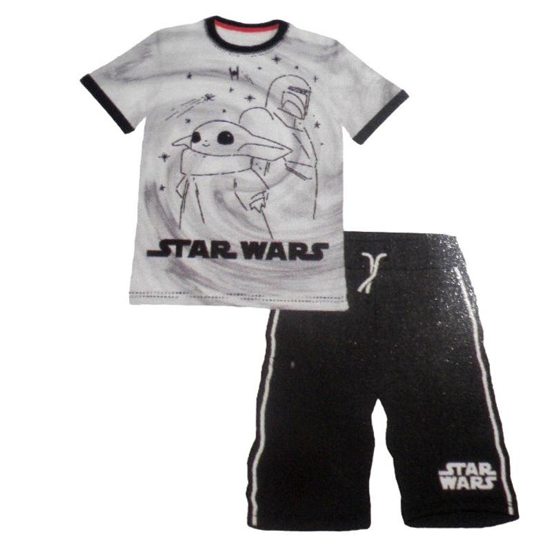 Disney Star Wars the Mandalorian 2-Piece Short Set, Size 7/8 - Free Shipping