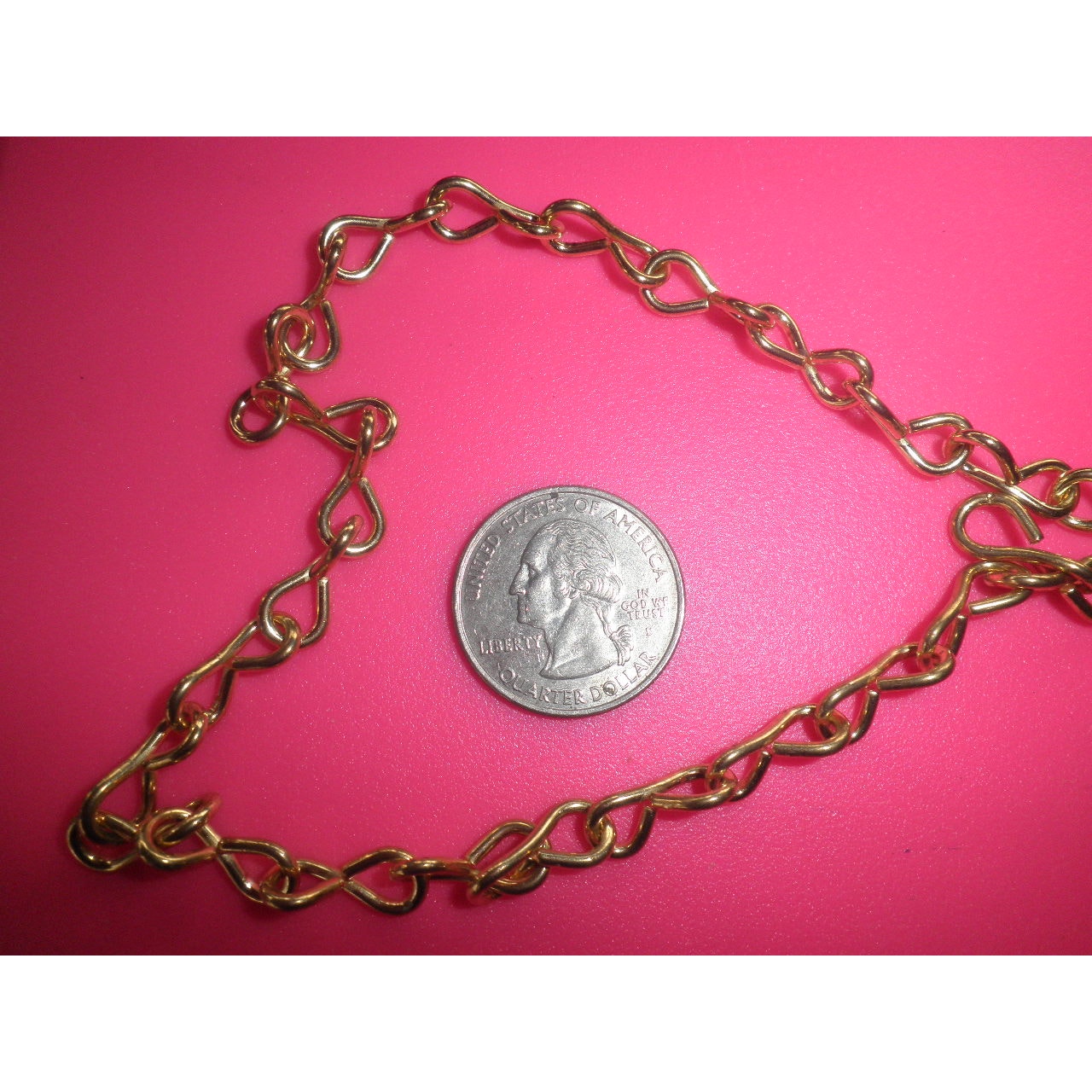 Crown Bolt #16 x 10 FT Brass Plated Steel Jack Chain- 10 Lb Capacity - Free Ship