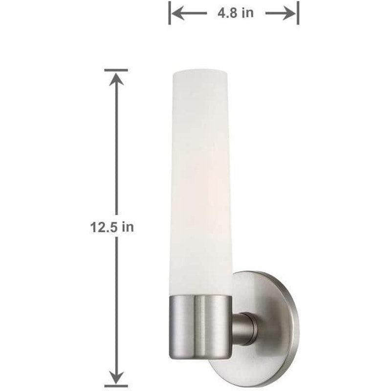 Good Lumens Indoor Lighting, 1-Light Fixture, 60W, Brushed Nickel Finish