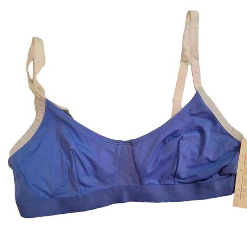 Women's Nylon Mesh Bralette - Colsie, Size Medium, Blue