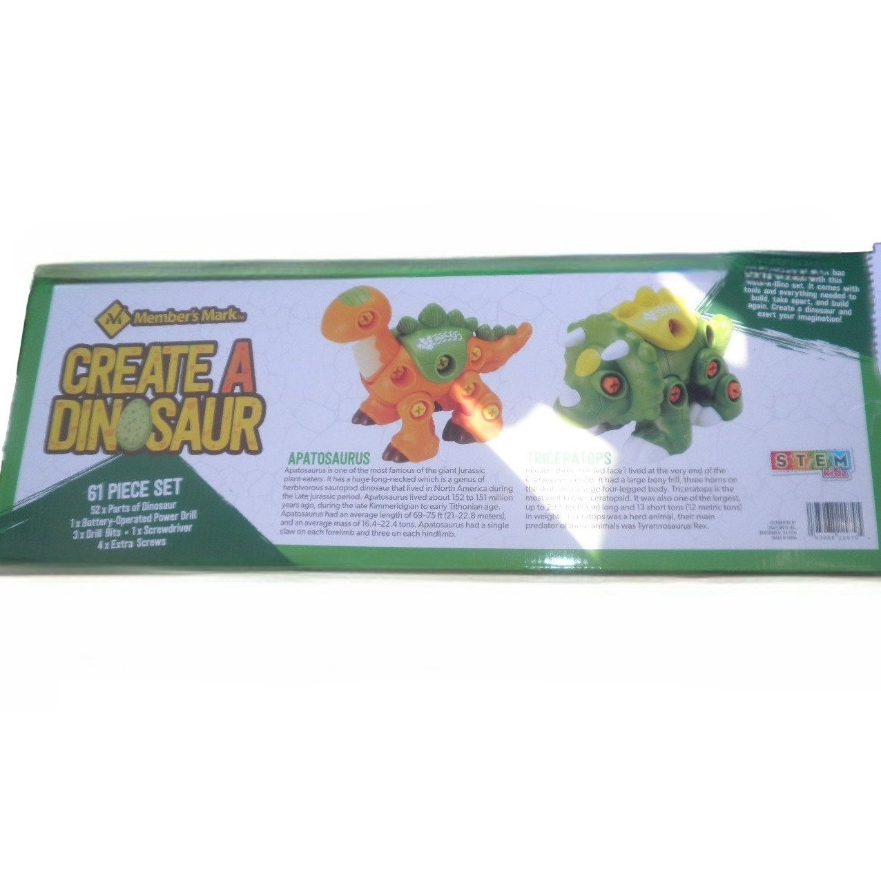 Create-A-Dinosaur Building Set for Years 3+, 61 piece set, Free Shipping