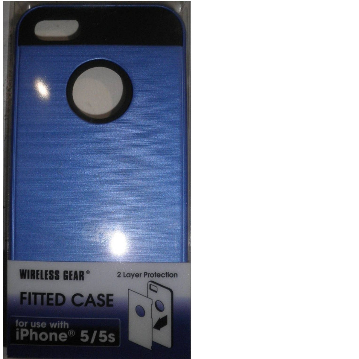 Wireless Gear Apple iPhone 5 5s SE Fitted Case, Blue- Free Shipping