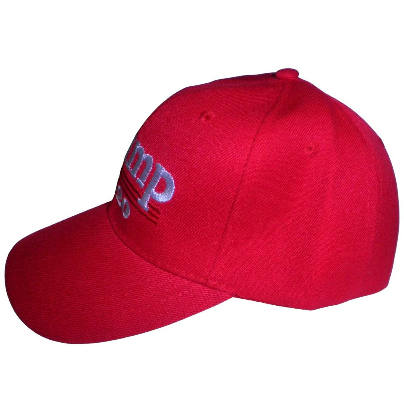 Embroidered Trump 2020 Ball Cap, Red & Red/White/Blue Embroidery, Trucker Hat