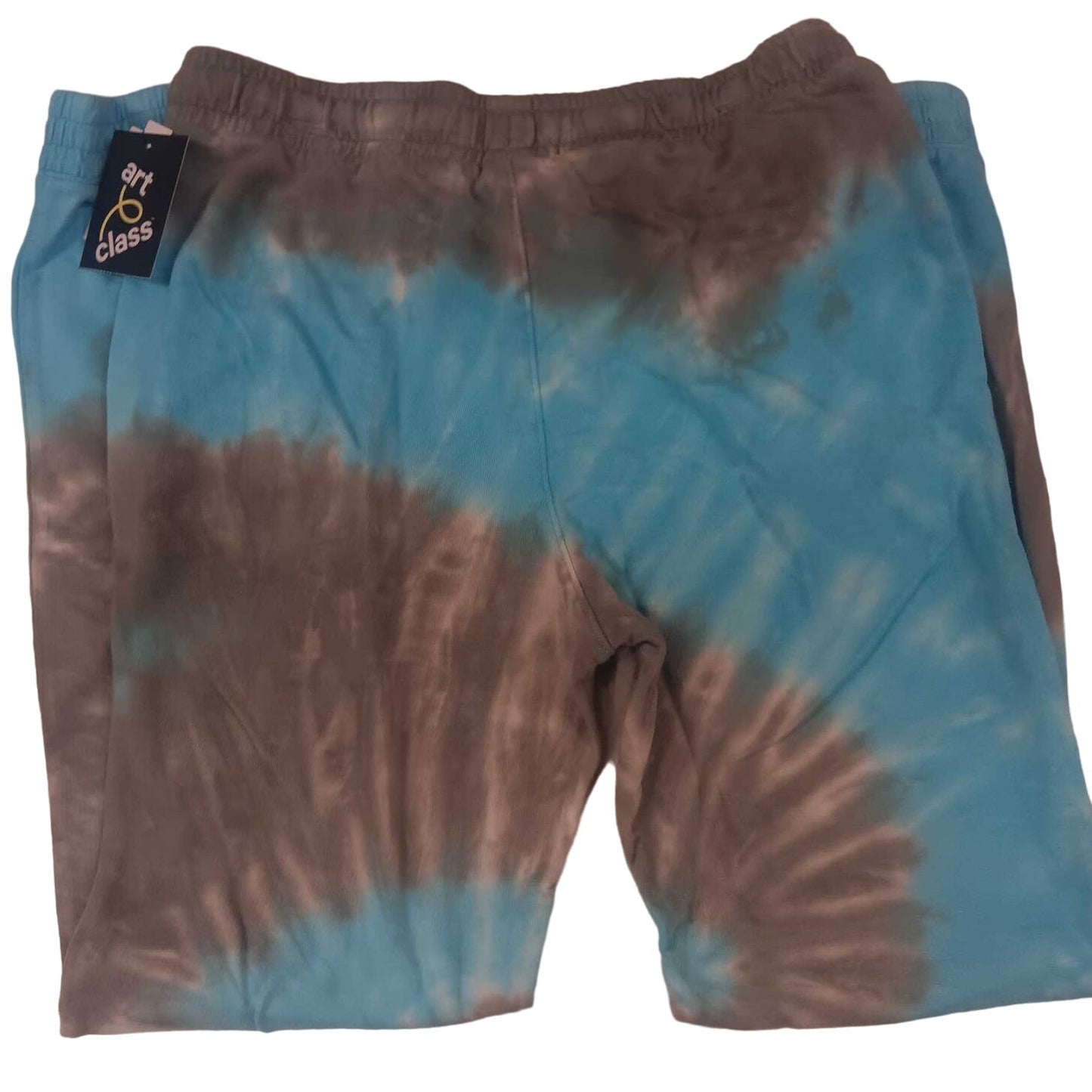 Boys' Swirl Tie-Dye Pull-On Jogger Sweatpants - art class Black/Blue LRG (12/14)