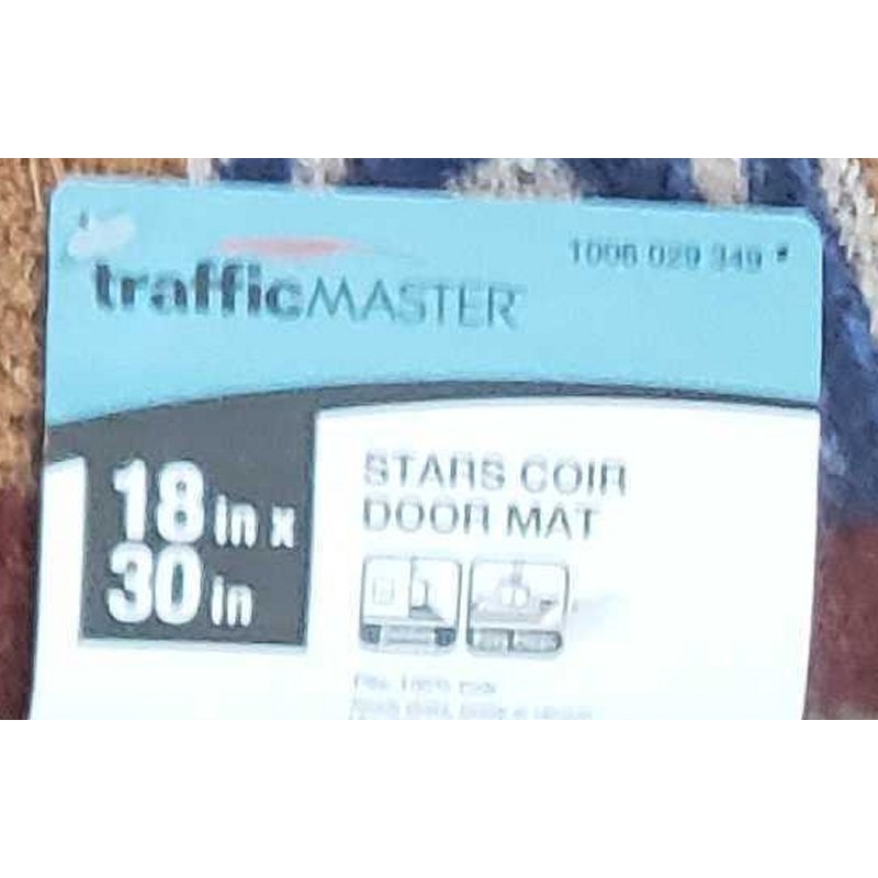 Red, White, and Blue Patriotic 18 in. x 30 in. Coir and Vinyl Door Mat
