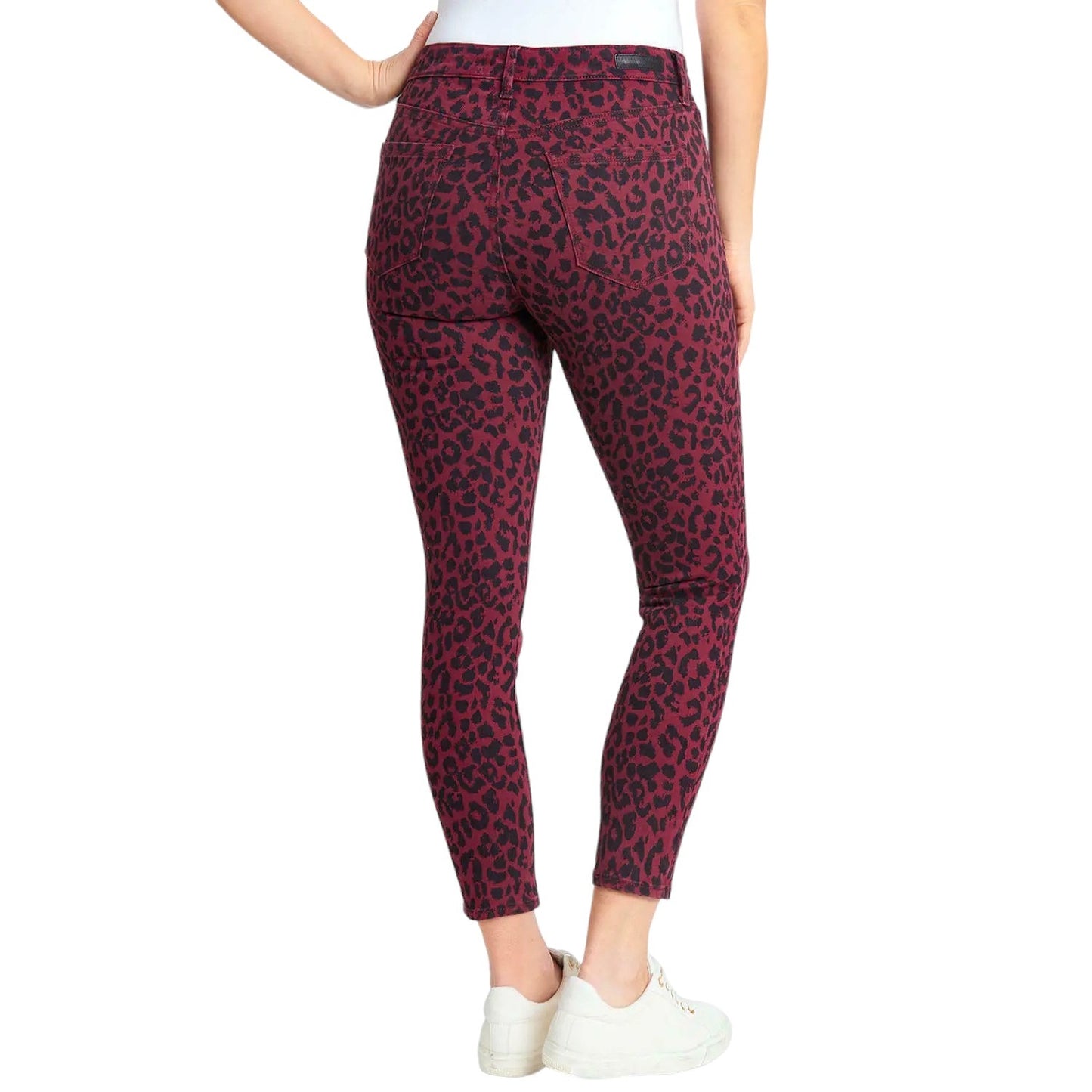 Social Standard by Sanctuary Ladies Skinny Ankle Jean Sketchy Cheetah, Size 10