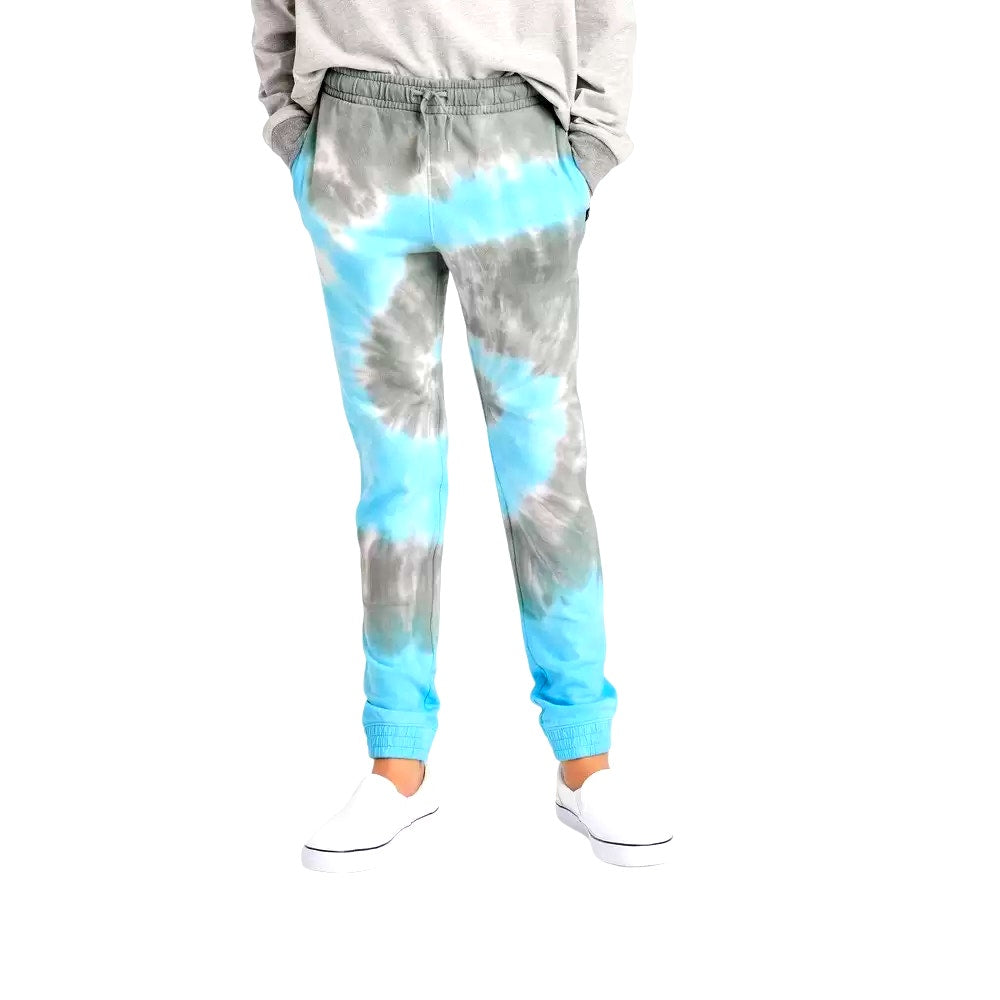 Boys' Swirl Tie-Dye Pull-On Jogger Sweatpants - art class Black/Blue LRG (12/14)
