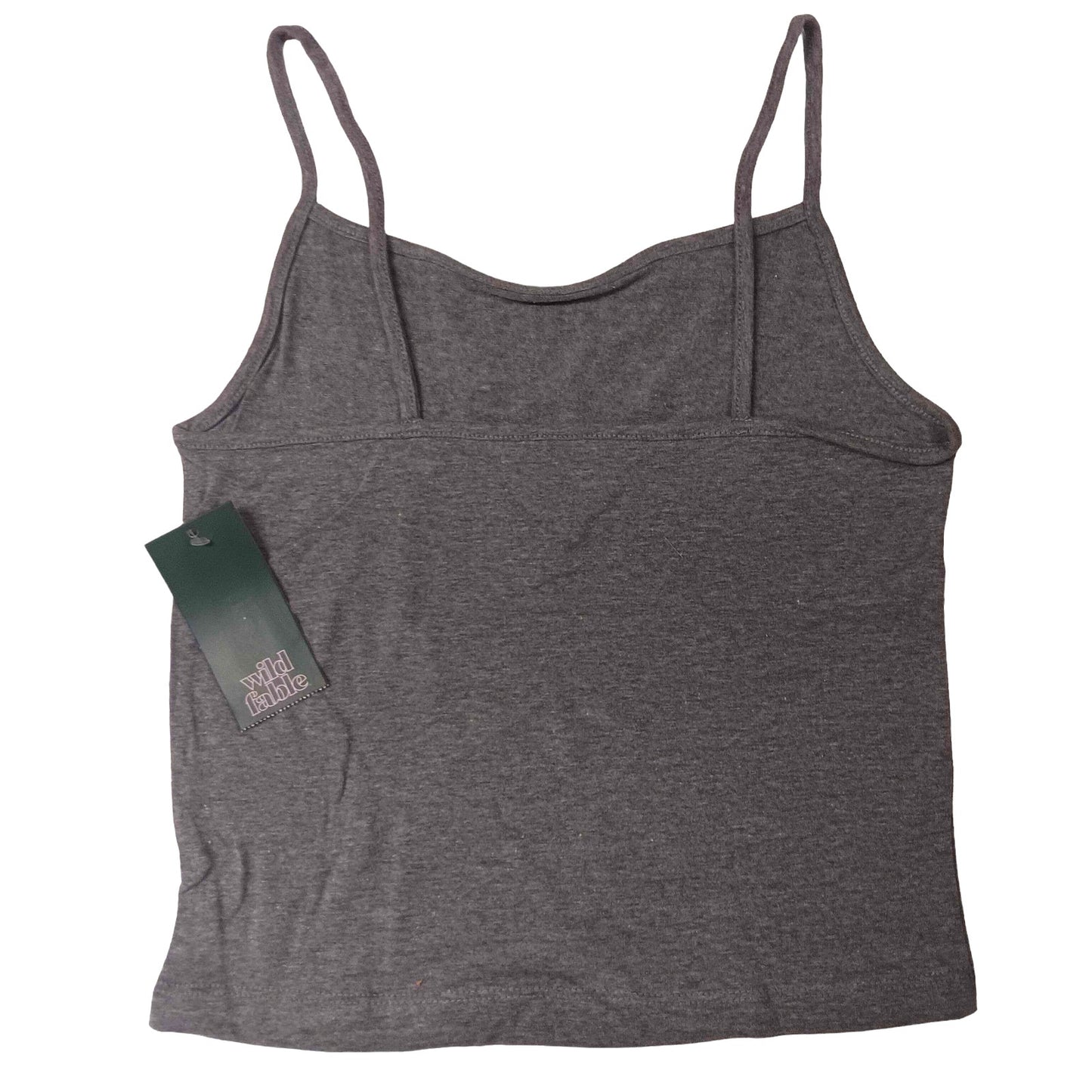 2-PACK, Women's Slim Fit Cropped Cami Tank Top, Gray, Small - Wild Fable
