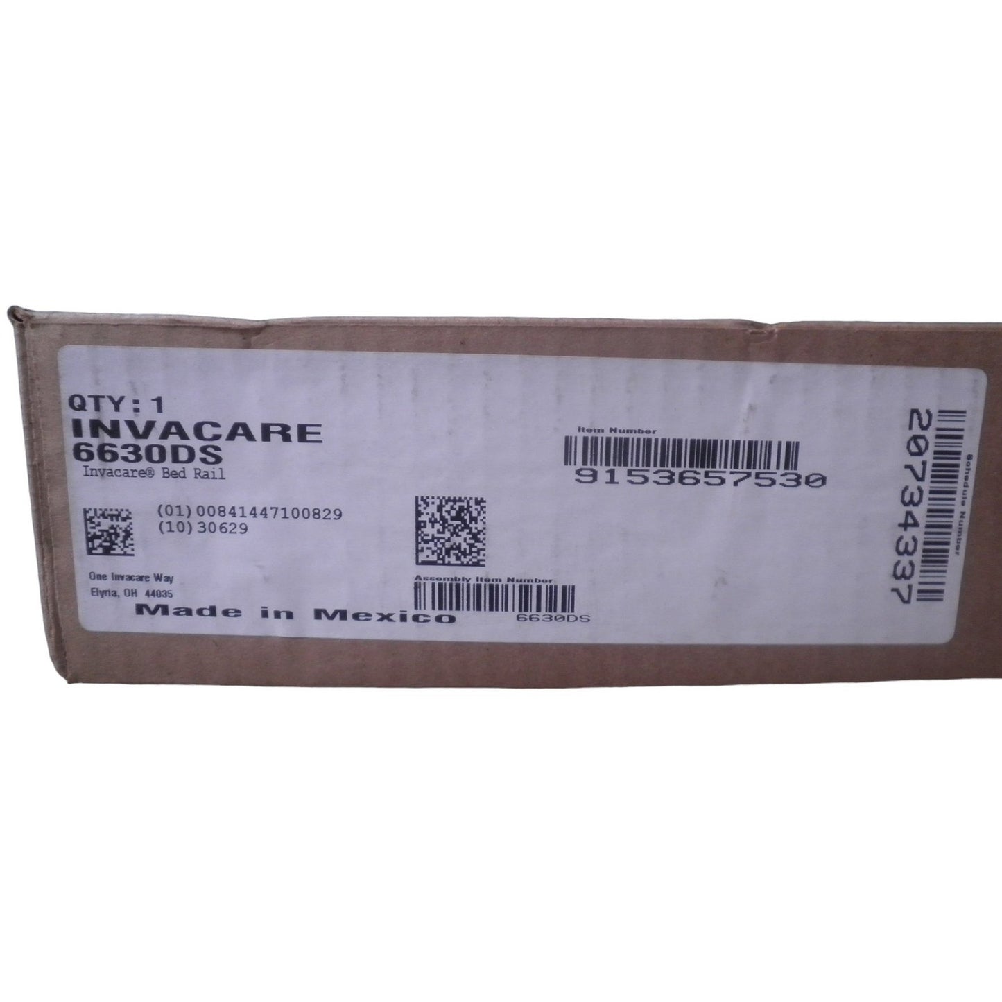 Invacare 6630DS Clamp-On Half-Length Rails (2) for Homecare Bed, Brown