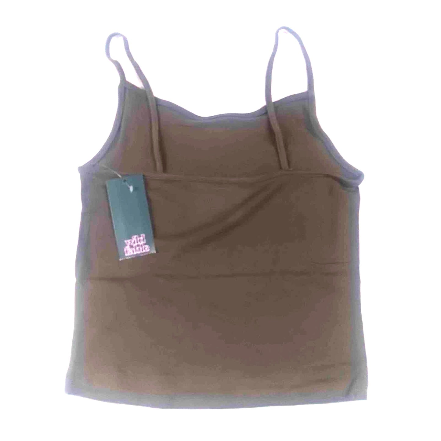 Women's XS Slim Fit Cropped Cami Tank Top, Olive Green, by Wild Fable