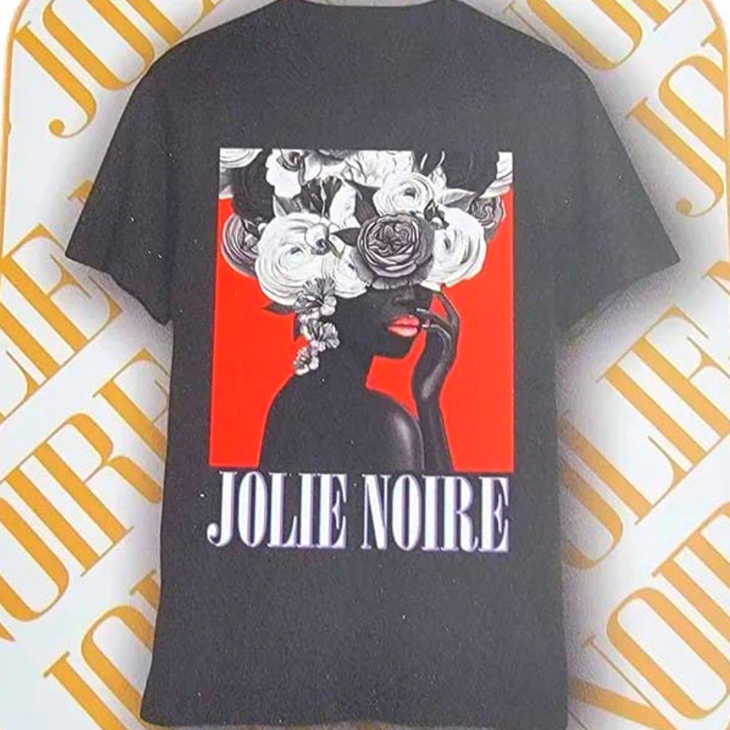 Jolie Noire Medium Women's Black Is Beautiful Graphic Print Short Sleeve Tee