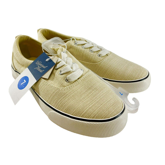 Women's Size 7 Molly Vulcanized Lace-Up Sneakers - Universal Thread, Yellow