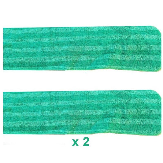 (2-Pack) 18" x 5" Micromax Select Microfiber Wet Mop, Green -FREE SHIPPING
