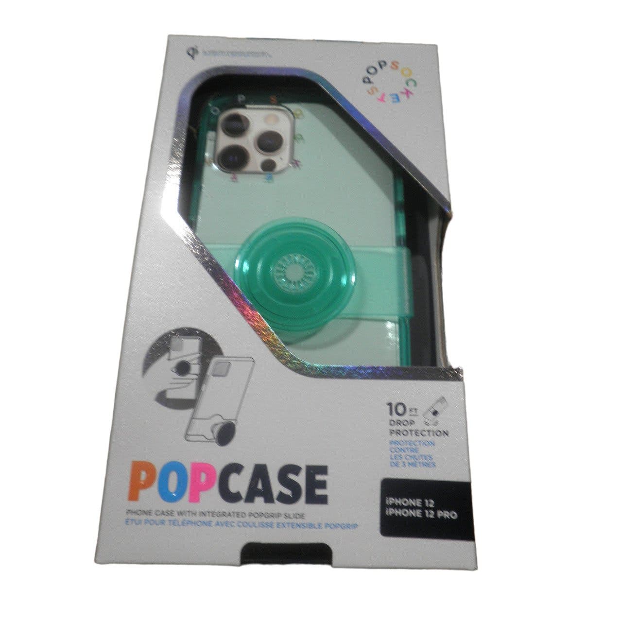 Popsockets PopCase Clears for iPhone 12 & 12 Pro, Spearmint - Free Shipping