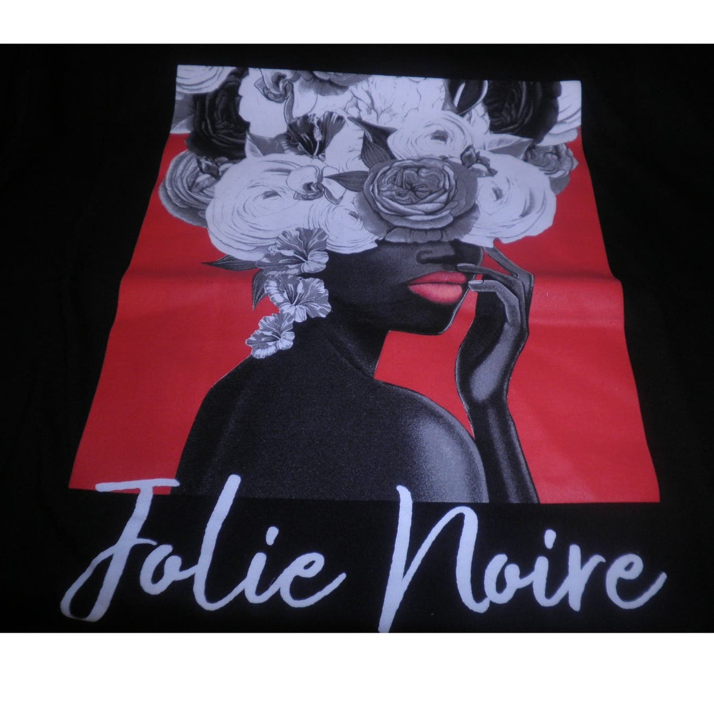 Jolie Noire Medium Women's Black Is Beautiful Graphic Print Short Sleeve Tee