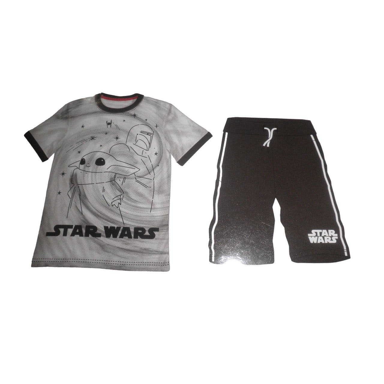 Disney Star Wars the Mandalorian 2-Piece Short Set, Size 7/8 - Free Shipping