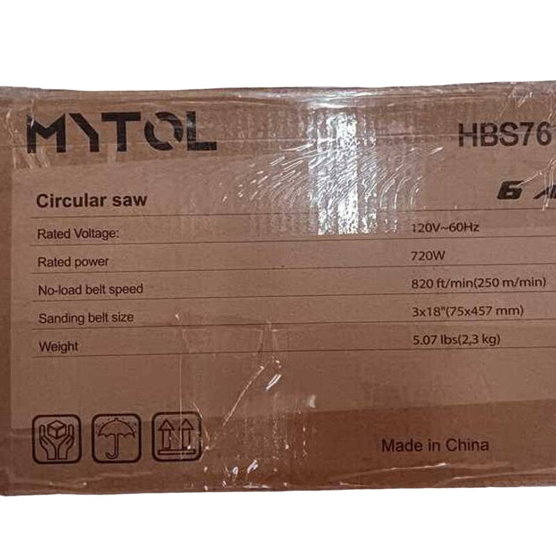 MYTOL Belt Sander with Dust Bag, 6Amp 3×18-Inch Sander w/ Self-Locking Switch