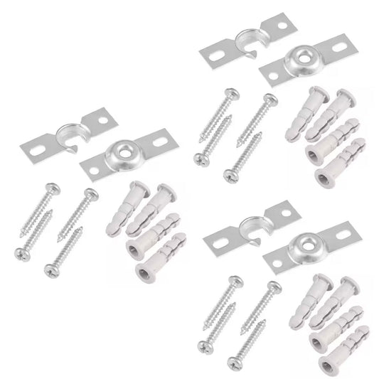 3 Packages- Universal Inside Mount Roller Shade Brackets, NIP, 1007 478 433
