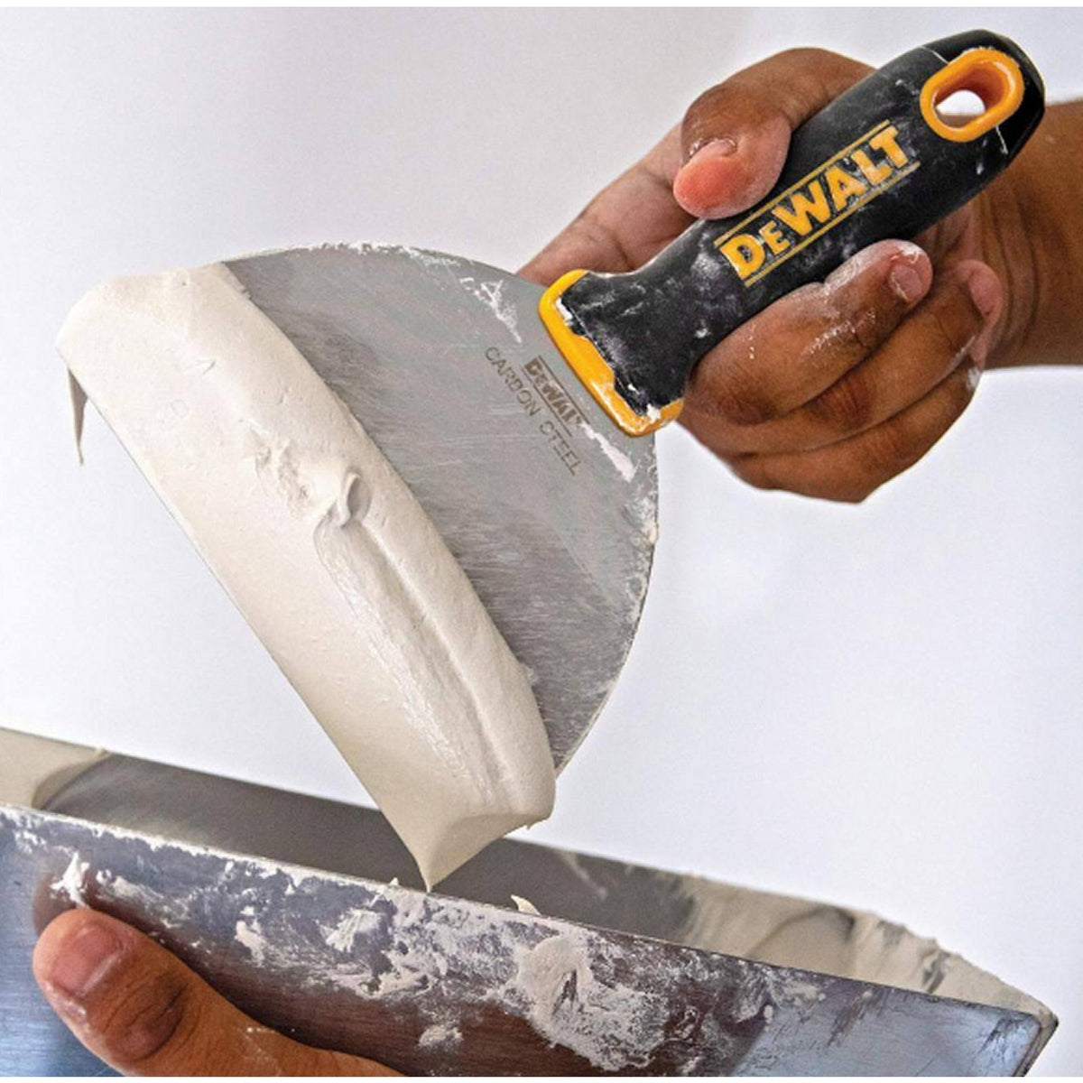 2 x DEWALT 6 in. Stainless Steel Hammer-End Joint Knives with Soft Grip Handles