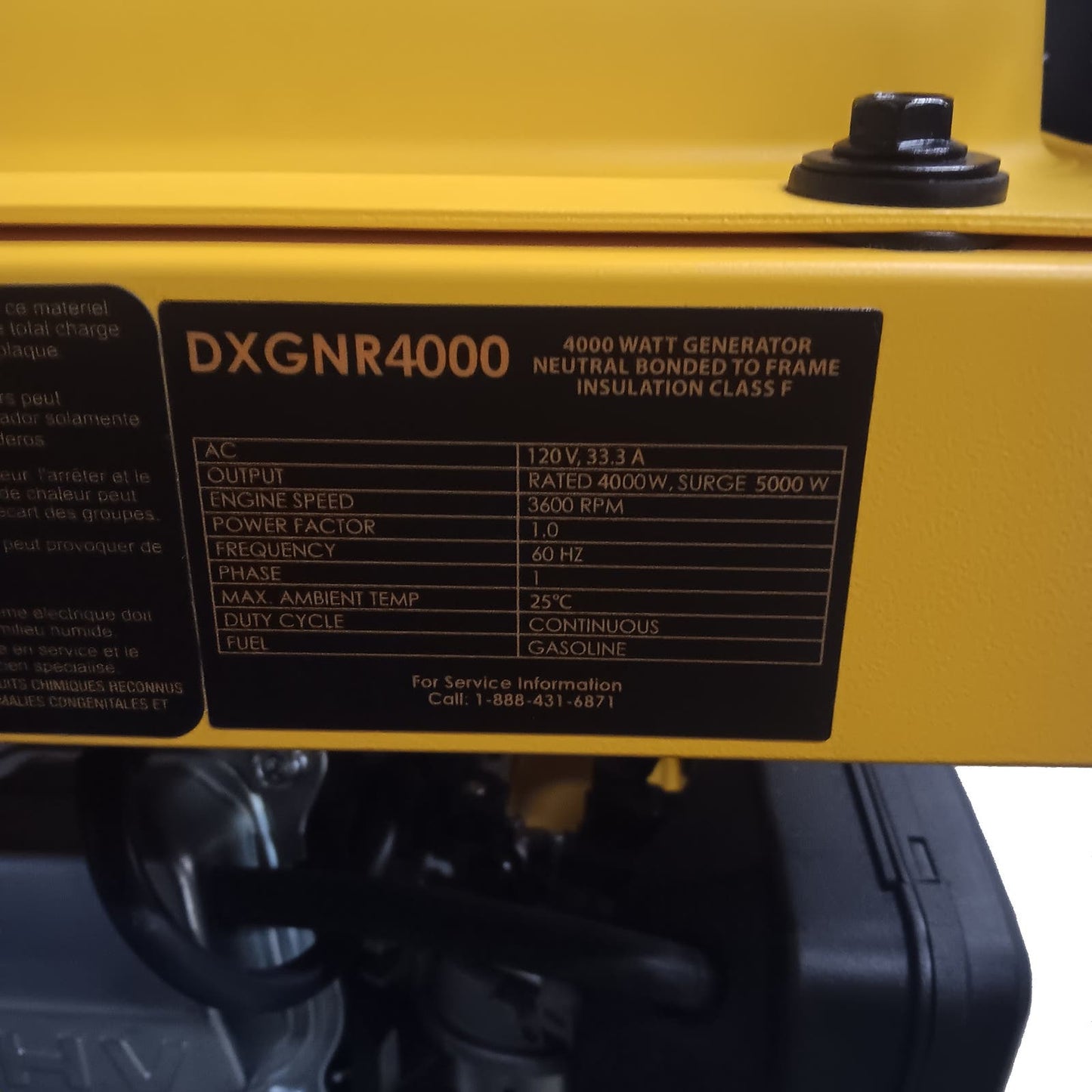 [LOCAL PICKUP ONLY] DEWALT 4000-Watt Manual Start Gas-Powered Portable Generator, DXGNR4000 [LOCAL PICKUP ONLY Cropwell or Westover, AL area 35185]